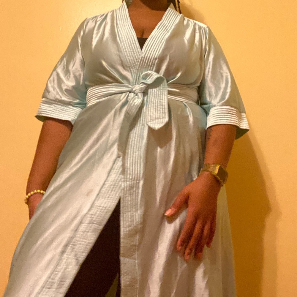 Vintage silk-like robe